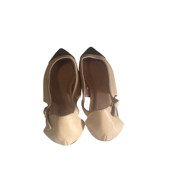 Old Navy tan and black point toe flats size 8 - Picture 5 of 5